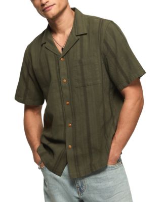 Men's Short-Sleeve Linen Knit Shirt
