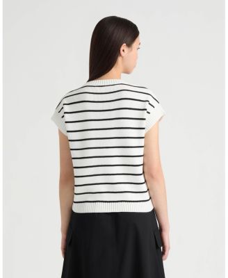 NVLT Women's Sleeveless sweater with Sequin Detail