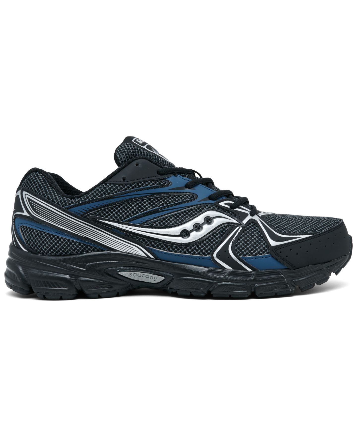 Женские кроссовки Saucony Ride Millennium Casual, цвет: Чёрный / Синий — фото 2