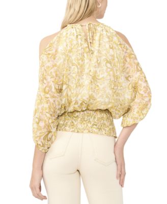 Women's Halter Neck Cold Shoulder Blouse