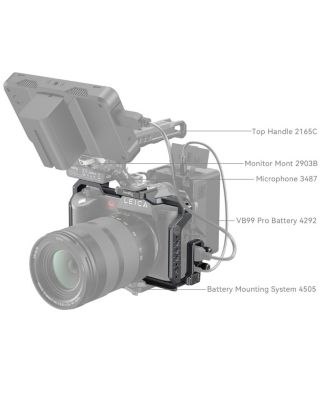 Camera Cage with Cable Clamp for Leica SL3 and SL3-S