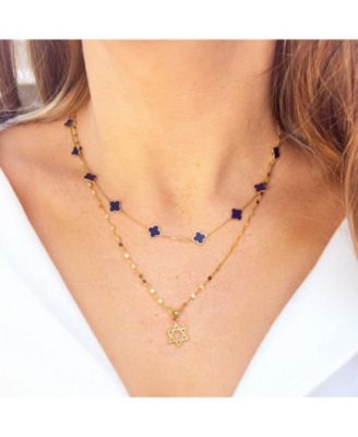 Mini Gold Star of David Charm 14K Gold