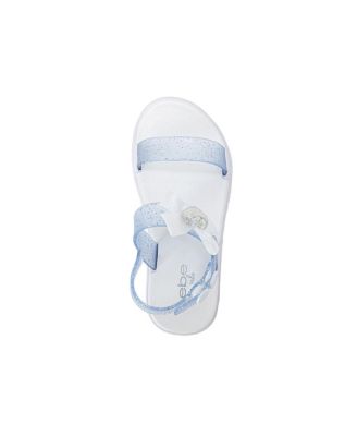 Toddler PCU Sandal with Bow and Heart Charm