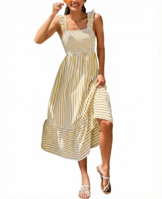 Women's Honey Sun Striped Maxi Beach Dress