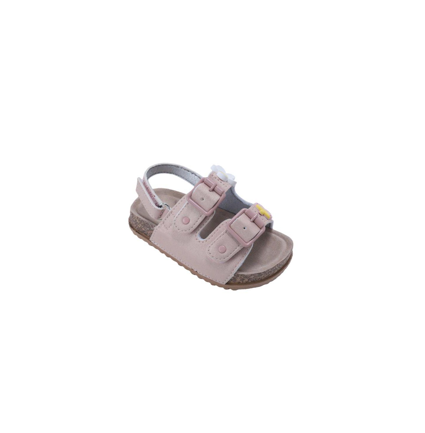 Сандалии Bebe Classic Footbed Sandals для девочек, цвет: Светлый розовый — фото 1