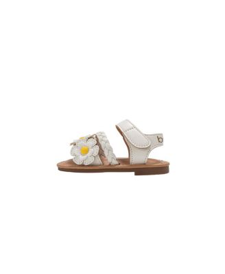 Big Girls Girl's  Fashion Sandals – Dressy Shoes with Braided Detail and Flower Applique