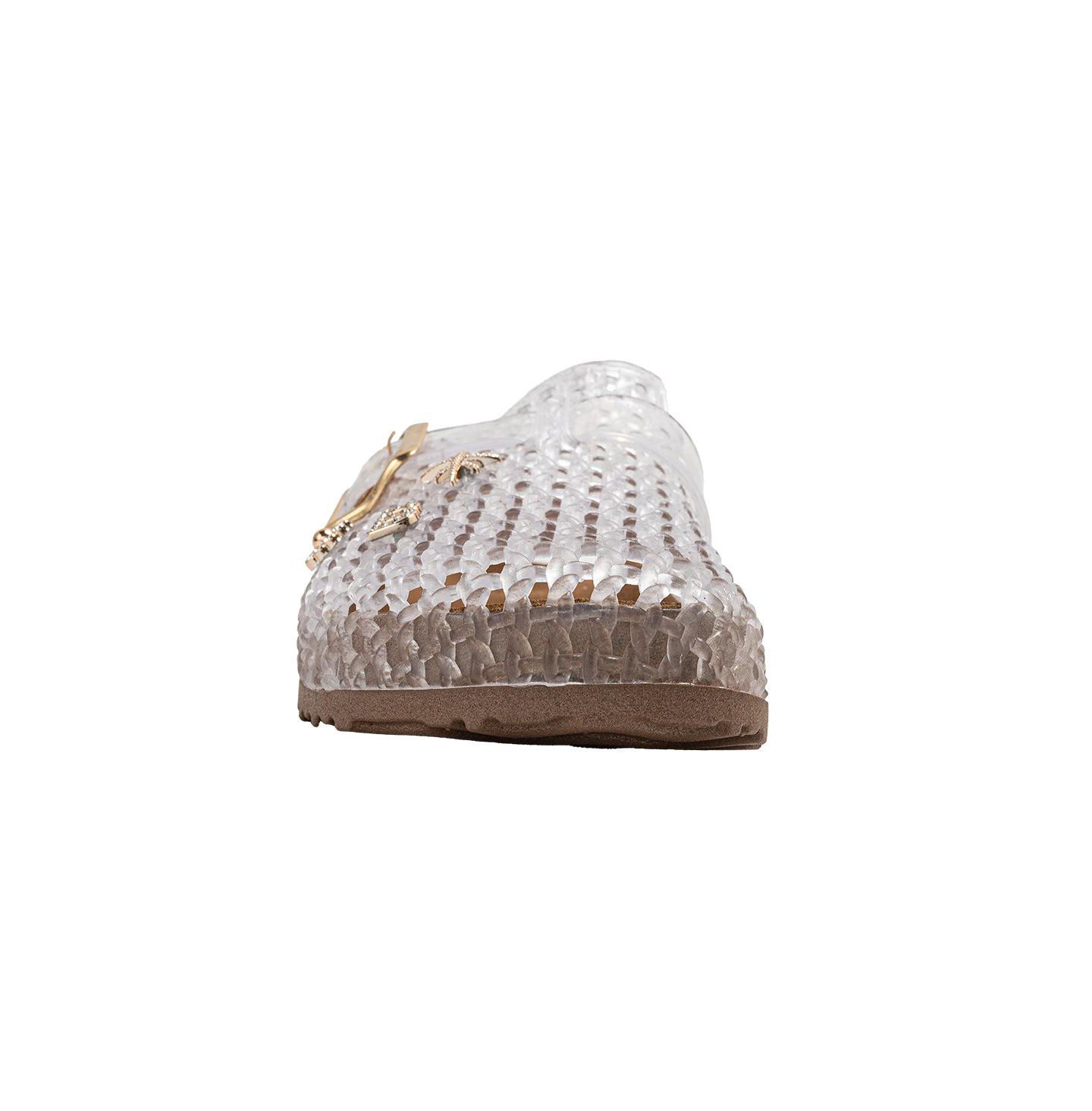 Сабо Bebe Footbed Jelly Clogs - Easy Slip-On Design with Buckle and Charms для девочек — фото 6