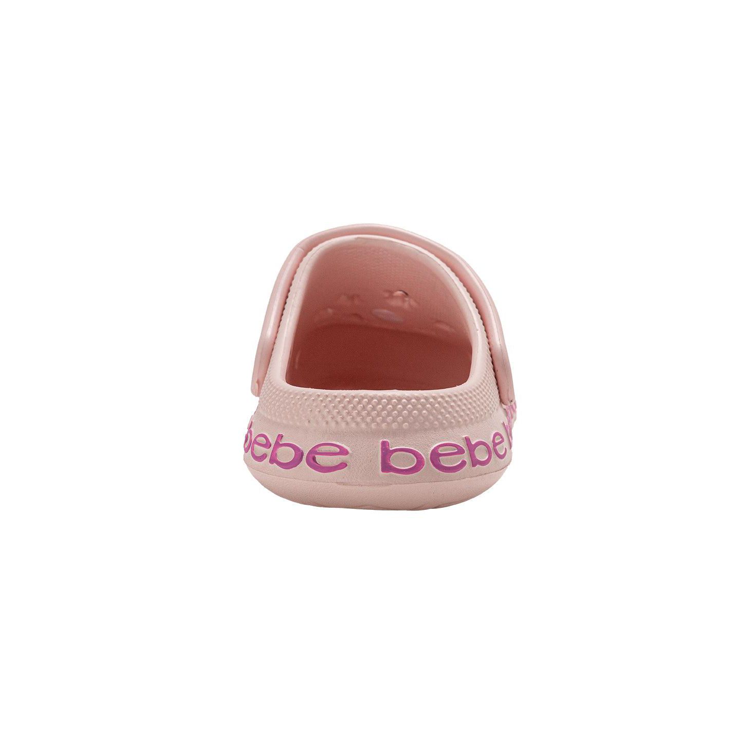 Сабо Bebe EVE Lightweight Clogs - Slip - On with Rhinestone Covered Bow для девочек, цвет: Розовый — фото 6