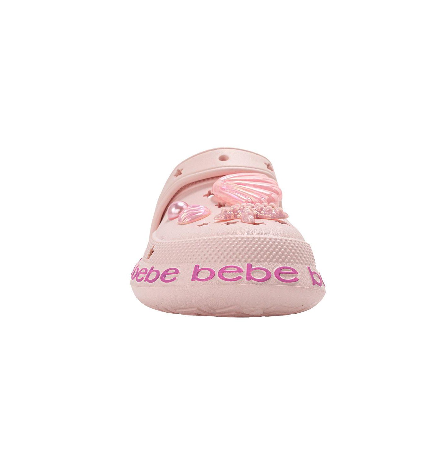 Сабо Bebe Lightweight EVA Clogs Slip - On Comfy Shoes with Sea Life Charms для девочек, цвет: Розовый — фото 5
