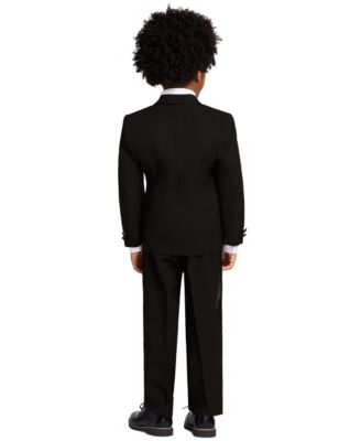 4-Piece Tuxedo Suit, Shirt & Bowtie, Toddler and Little Boys 