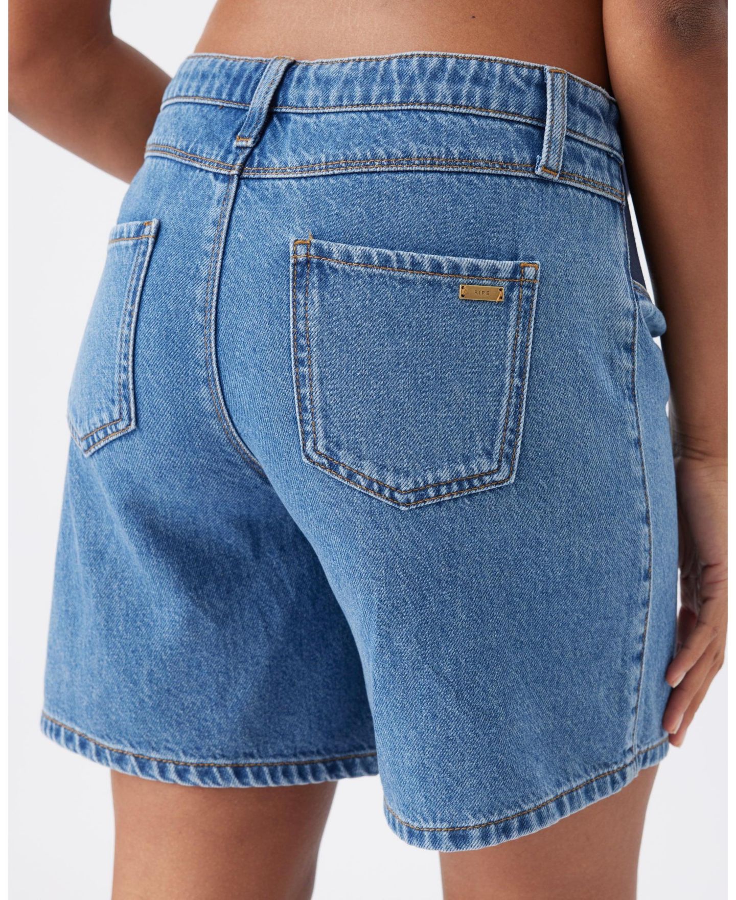 Ripe Maternity Maternity Ripe Dion Denim Short Classic Wash, цвет: Варёный — фото 7