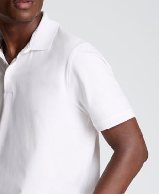 Men's Solid Button Placket Polo Shirt