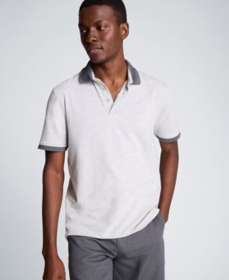 Men's Solid Button Placket Polo Shirt