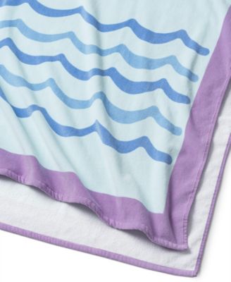 Cotton La Mer Printed Beach Towel, 38" x 70"