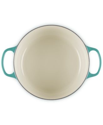 Signature Enameled Cast Iron 6.5-Quart Deep Round Dutch Oven