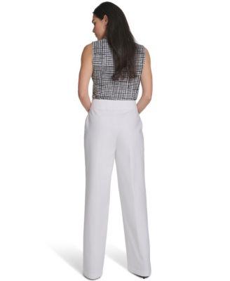 Women's Mid-Rise Wide-Leg Pants