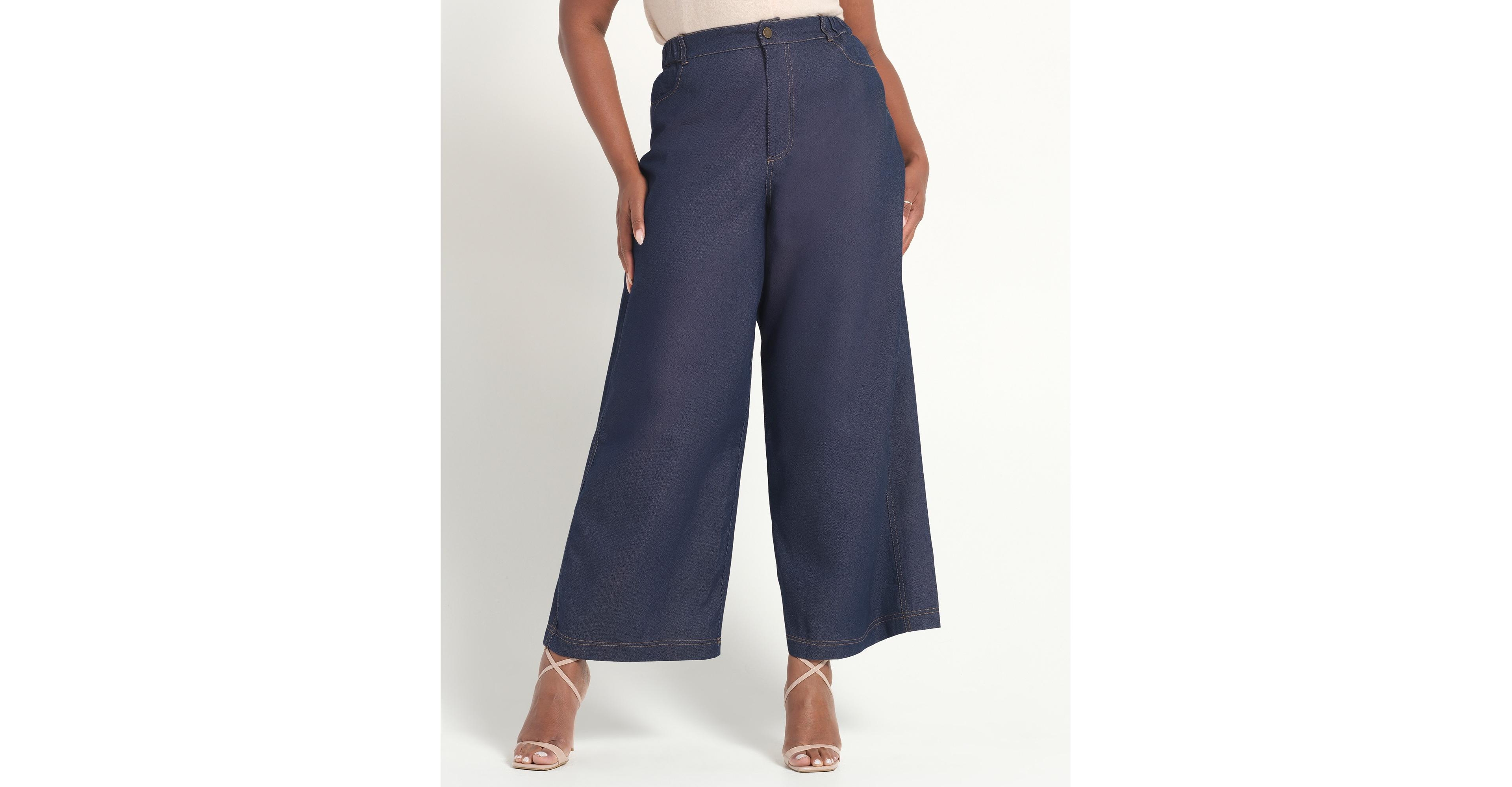 Estelle Women's Dakota High Rise Wide-Leg Denim Jean