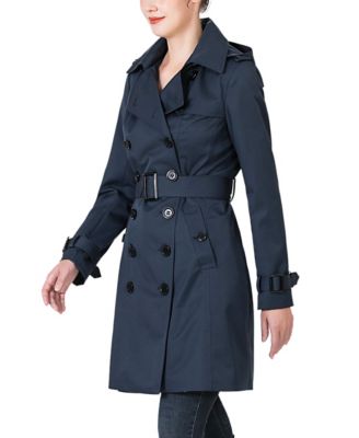 Women's kimi + kai Classic Hooded Trench Coat