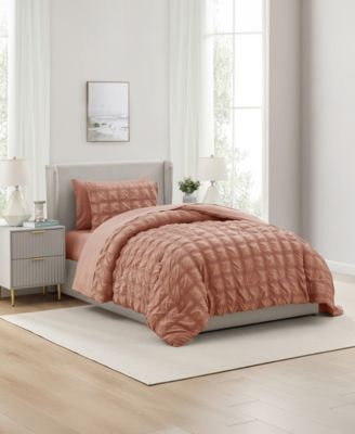 Luxury Soft Seersucker Design 5-Pc. Comforter Set, Twin/Twin XL