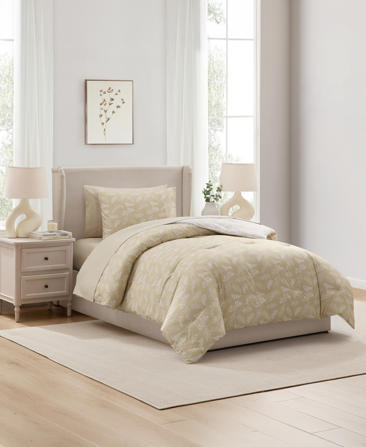 Nestl Luxury Soft Botanical Design 5-Pc. Comforter Set