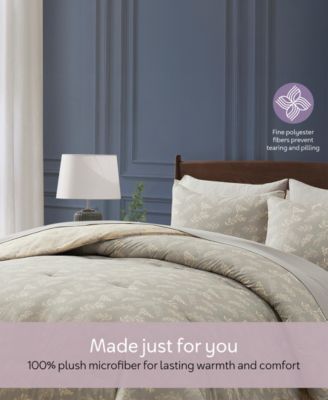 Luxury Soft Botanical Design 7-Pc. Comforter Set, Queen