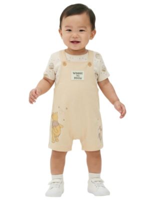 Baby Boys' Short-Sleeve T-Shirt and Shortall, 2-Piece Set