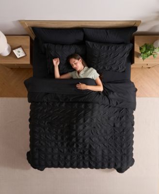 Luxury Soft Seersucker Design 7-Pc. Comforter Set, Queen