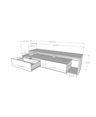72-Inch Tv Stand With 2 Drawers