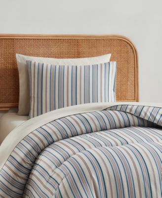 Luxury Soft Modern Striped Design 5-Pc. Comforter Set, Twin XL