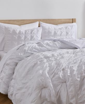 Luxury Soft Seersucker Design 7-Pc. Comforter Set, Queen