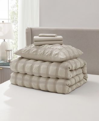 Luxury Soft Seersucker Design 5-Pc. Comforter Set, Twin/Twin XL