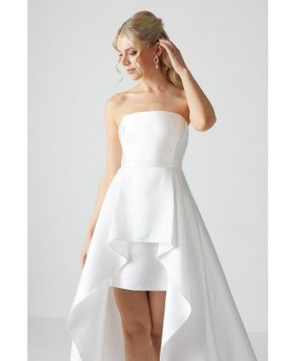 Women's Bandeau Mini Wedding Dress