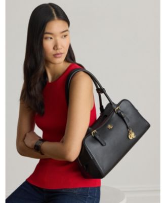 Leather Large Marcy Zip Slim Shoulder Bag