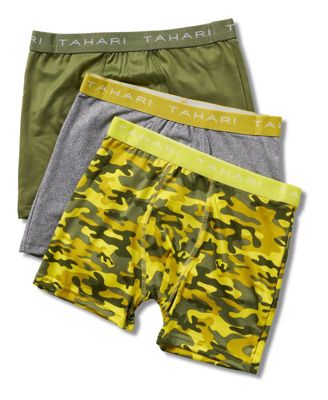 Boys 3-Pack Printed and Solid Boxer Briefs with Logo Waistband