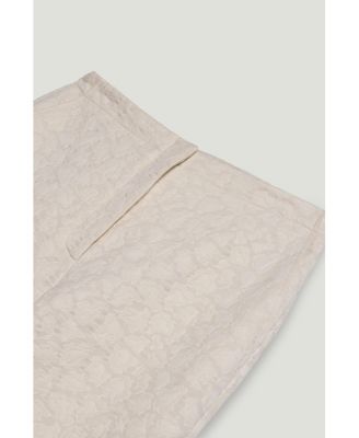 Women's Contrast Fabric Detailed Pants