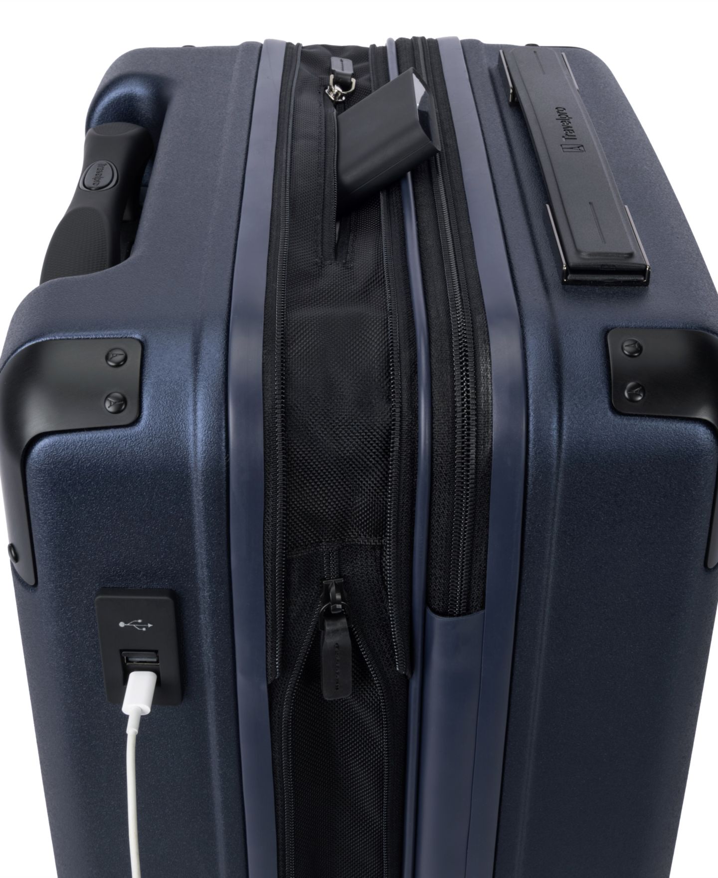 Чемодан Travelpro Platinum Elite Hardside Carry-On Spinner, цвет: Тёмно-синий — фото 13