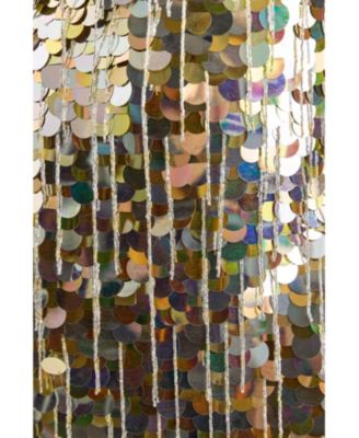 Women's Disc Tassel High Neck Mini Dress