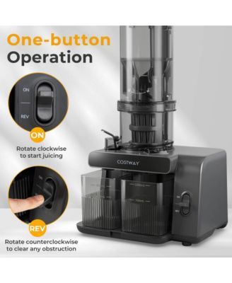Cold Press Juicer Machine Professional Slow Masticating Juicer with Reverse Button