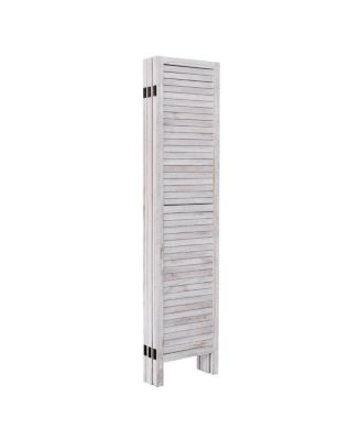 67'' High 6 Panel Room Divider Furniture Classic Venetian Wooden Slat Home