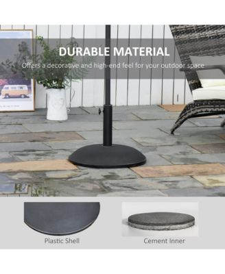 20'' Outside Umbrella Base Sd Market Parasol Holder for Lawn, Deck, Backyard