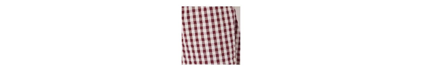 Женские шорты Hush Ernie Gathered Gingham Beach Short, цвет: Красный / Белый — фото 6