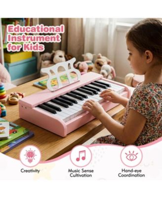 30-Key Kids Digital Piano with Music Stand, Ideal for 3+ Years Old Beginners