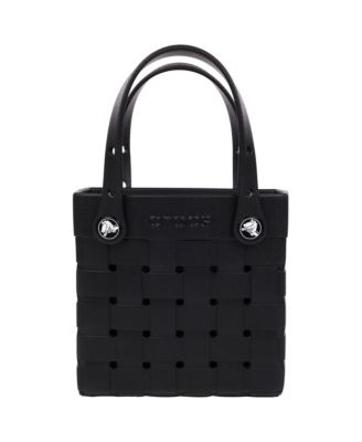 Small Woven Style Crocssbody Tote with Top Handles and removeable Crocssbody strap