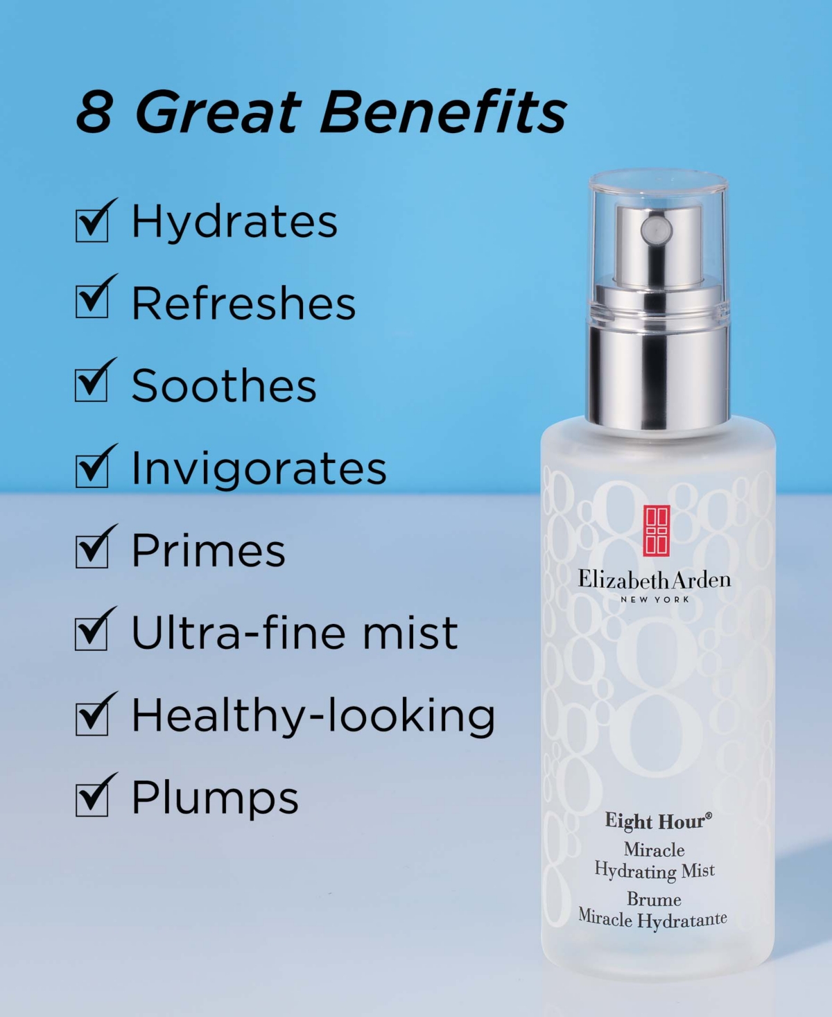 Elizabeth Arden Eight Hour Miracle Hydrating Mist, 3.4 oz