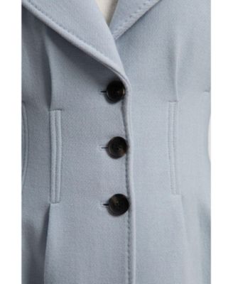 Women's Corset Detail Full Skirted Maxi Coat