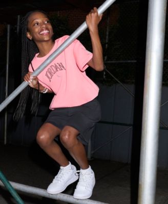 Girls' 7-16 Flower of Friendship Bubble Hem T-Shirt