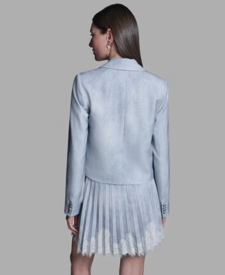 Women's Printed Open-Front Jacket