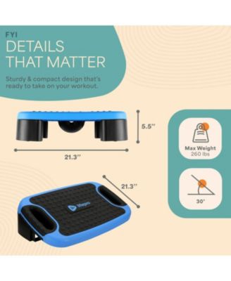 4-in-1 Balance Board & Step Platform – Adjustable Slant Board for Home Workouts, Non-Slip Design