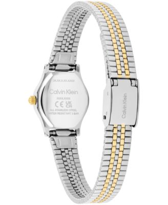 Women's CK Contemporary Two Tone Stainless Steel Bracelet Watch, 18mm