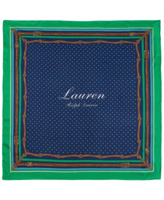 Dotted Equestrian Square Scarf